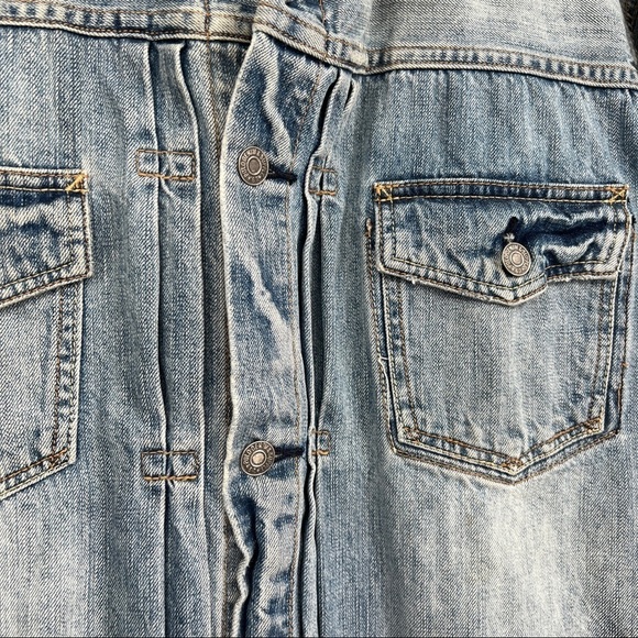 Ralph Lauren Denim & Supply Light Wash Faded Buttondown Collared Denim Jacket - Picture 5 of 16